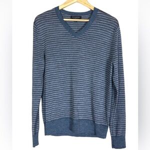 Banana Republic factory stripe machine washable merino wool pullover sweater